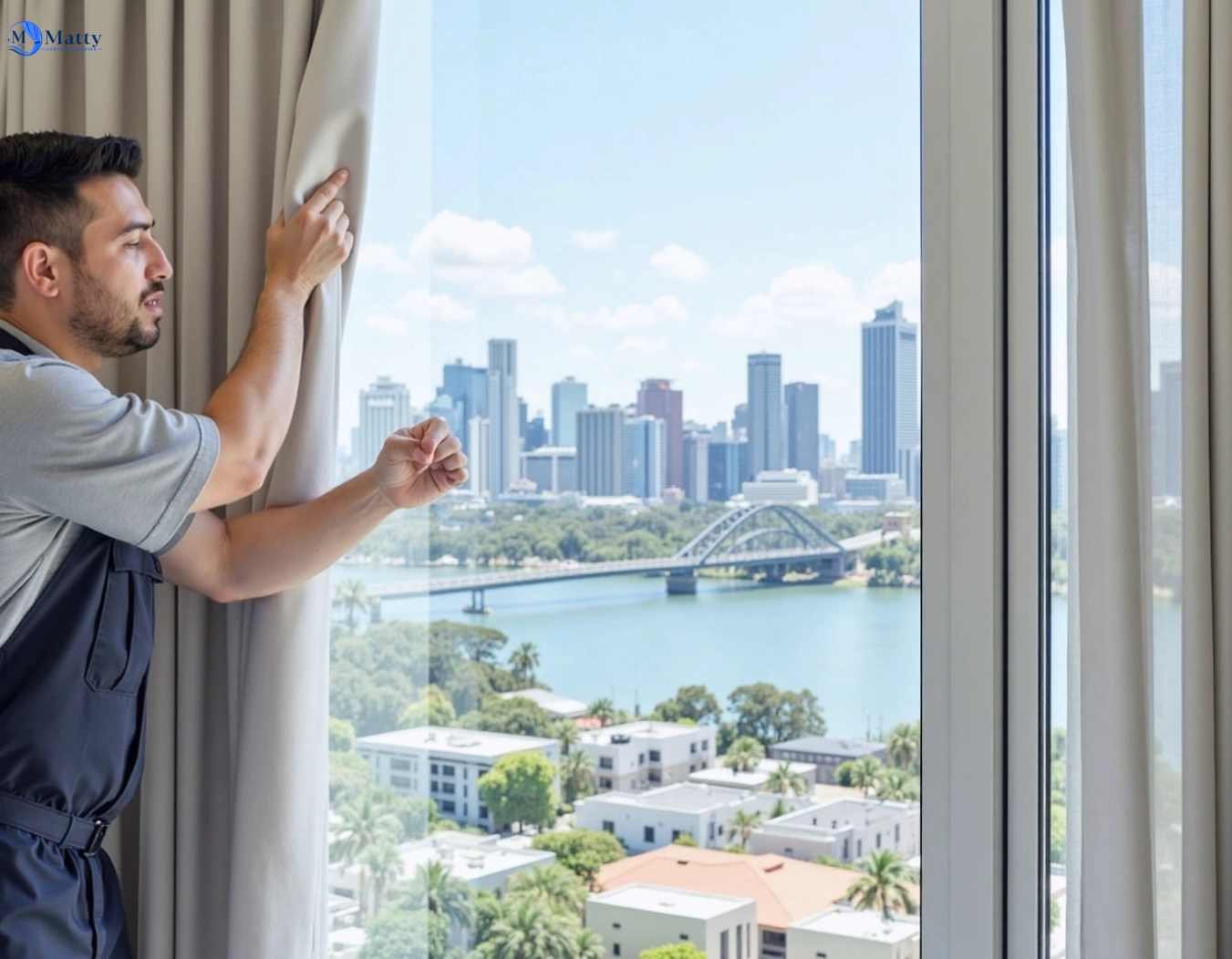 Professional curtain steam cleaning service sydenham-vic QLD by Matty Curtain Cleaning